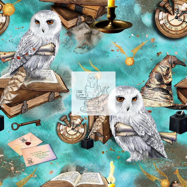 RTS - Wizardry Books Cotton Waterproof Canvas