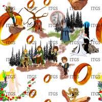 Clear Vinyl Design  -  Hobbit and Heros