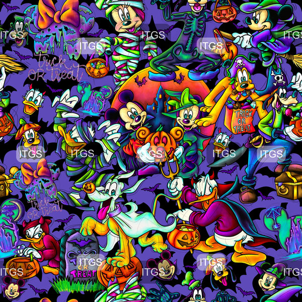 Fab Ghouls - Bats Purple