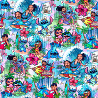 RTS - We Are Family Main  - Pastel Cotton Lycra