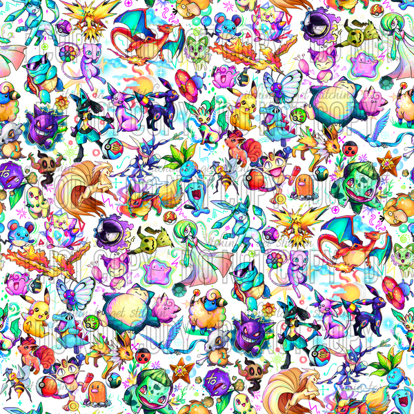 Clear Vinyl Design  -  Poke Pizazz 1