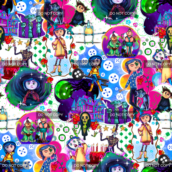 Clear Vinyl Design  -  Button Girl Adventure 2