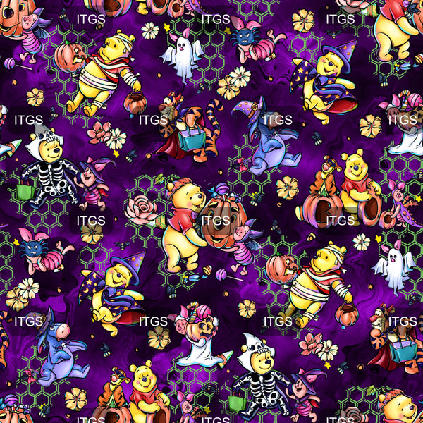 Beary Spooky Halloween Coordinate 1 - Purple