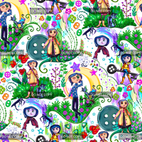 Clear Vinyl Design  -  Button Girl Adventure 3