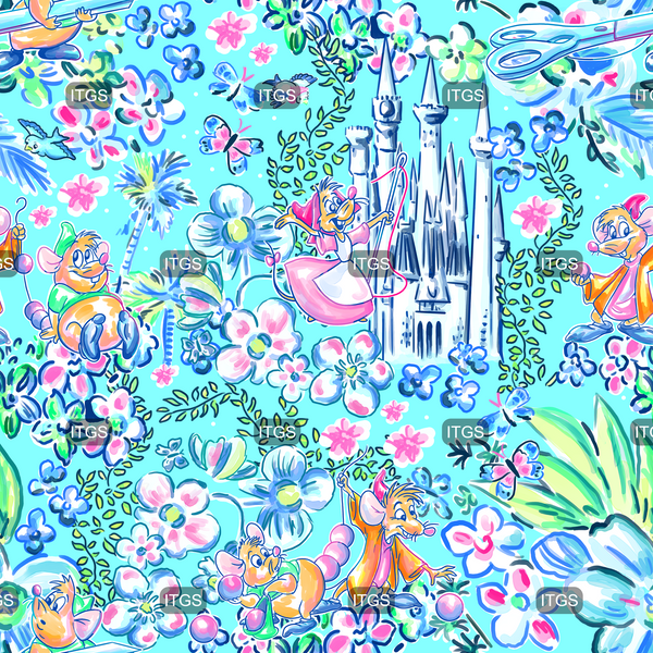 LP Princess Mice  - Mint Blue