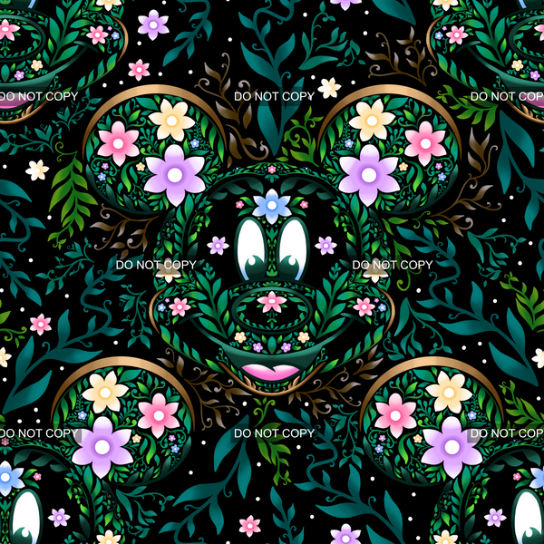 Mouse Floral - Dark