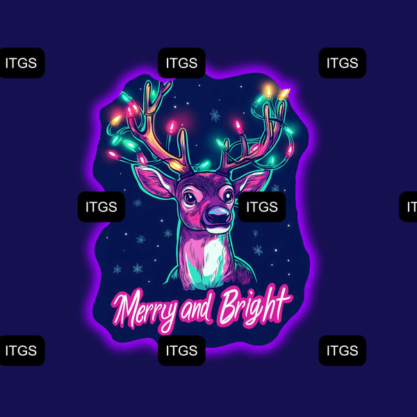 Neon Christmas Panel 1