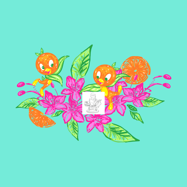 Orange Petals Panel