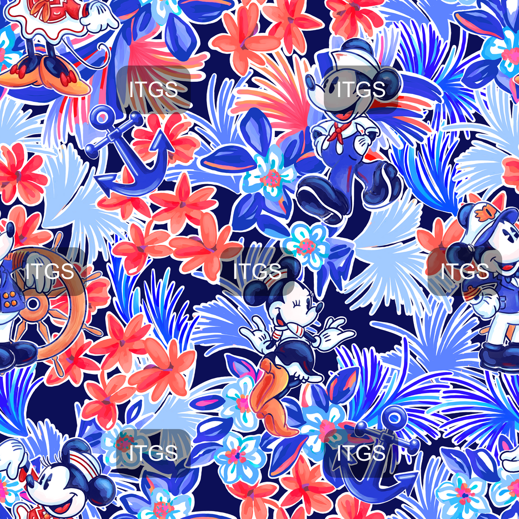 RTS - Floral Cruise Cotton Lycra