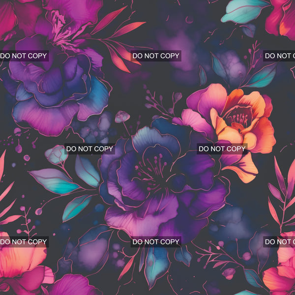 Muted Plum Kissed Floral