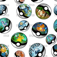 Clear Vinyl Design  -  Poke Ball Heaven 3