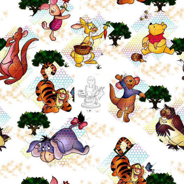 Clear Vinyl Design  -   A Bear and his Pals