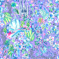 RTS - Princess Garden - Purple Poly Cabnvas