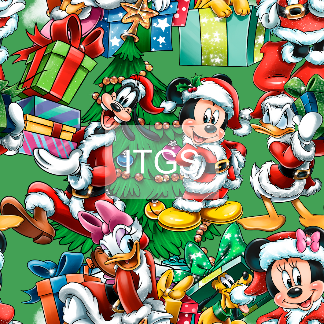 RTS - Present Party - Green Cotton Lycra