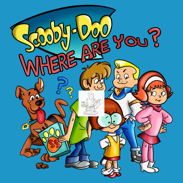 RTS - Ruh-roh–RAGGY Panel Minky – Itchin To Get Stitchin Custom Fabrics