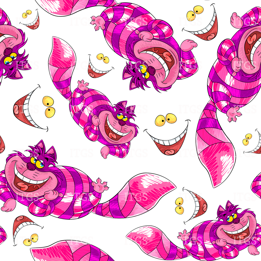 RTS - Clear Vinyl Design  -  Down the Rabbit Hole  - Cat Flair