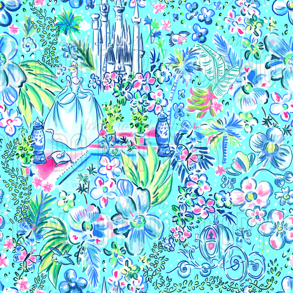 Princess Garden - Mint Blue