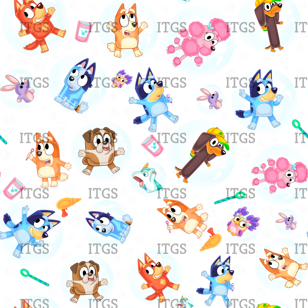 RTS - Clear PVC Vinyl  -  Bubble Crew