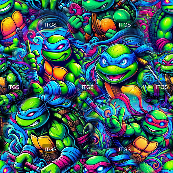 RTS - Neon Classics - Turtles Cotton Woven