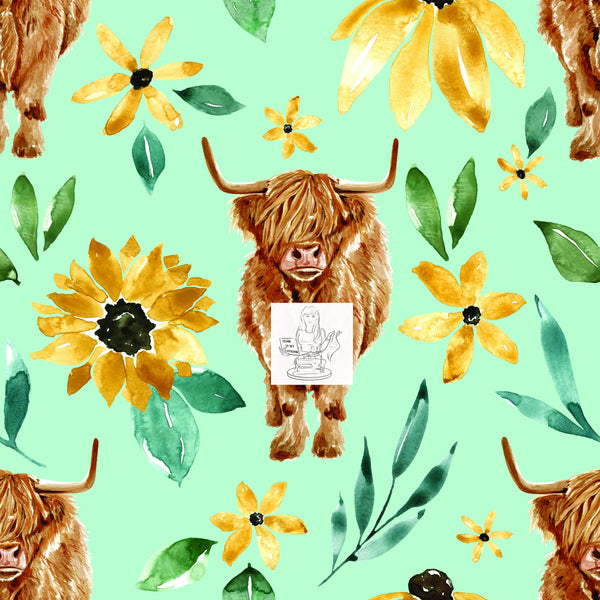 RTS - Bovine Floral Vinyl