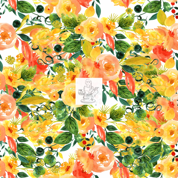 RTS - Beauty Floral Princess Coordinate Cotton Canvas