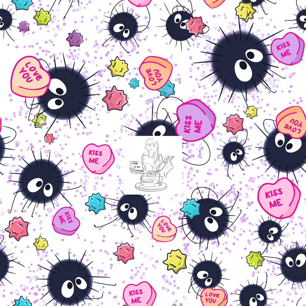 RTS - Clear Vinyl Design  -  Love a Dust Bunny