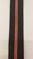 RTS Black/ Red  #5 Zipper Tape by the Yard