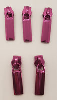 RTS Hardware - Set of 5 Zipper Pulls (#5) - Pink