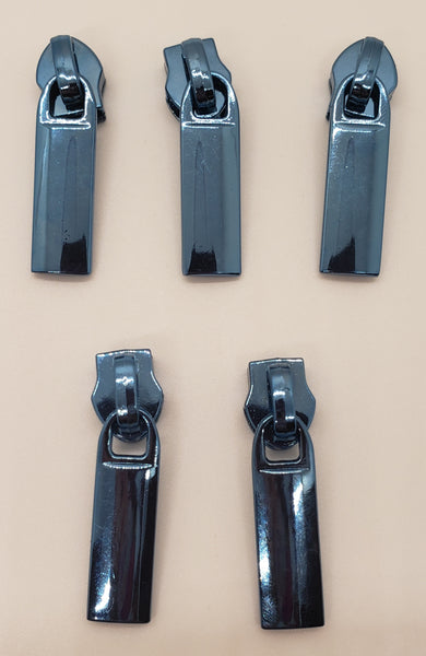 RTS Hardware - Set of 5 Zipper Pulls (#5) - Ice Blue