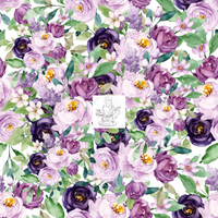 RTS - Tangled Floral Princess Coordinate Vinyl