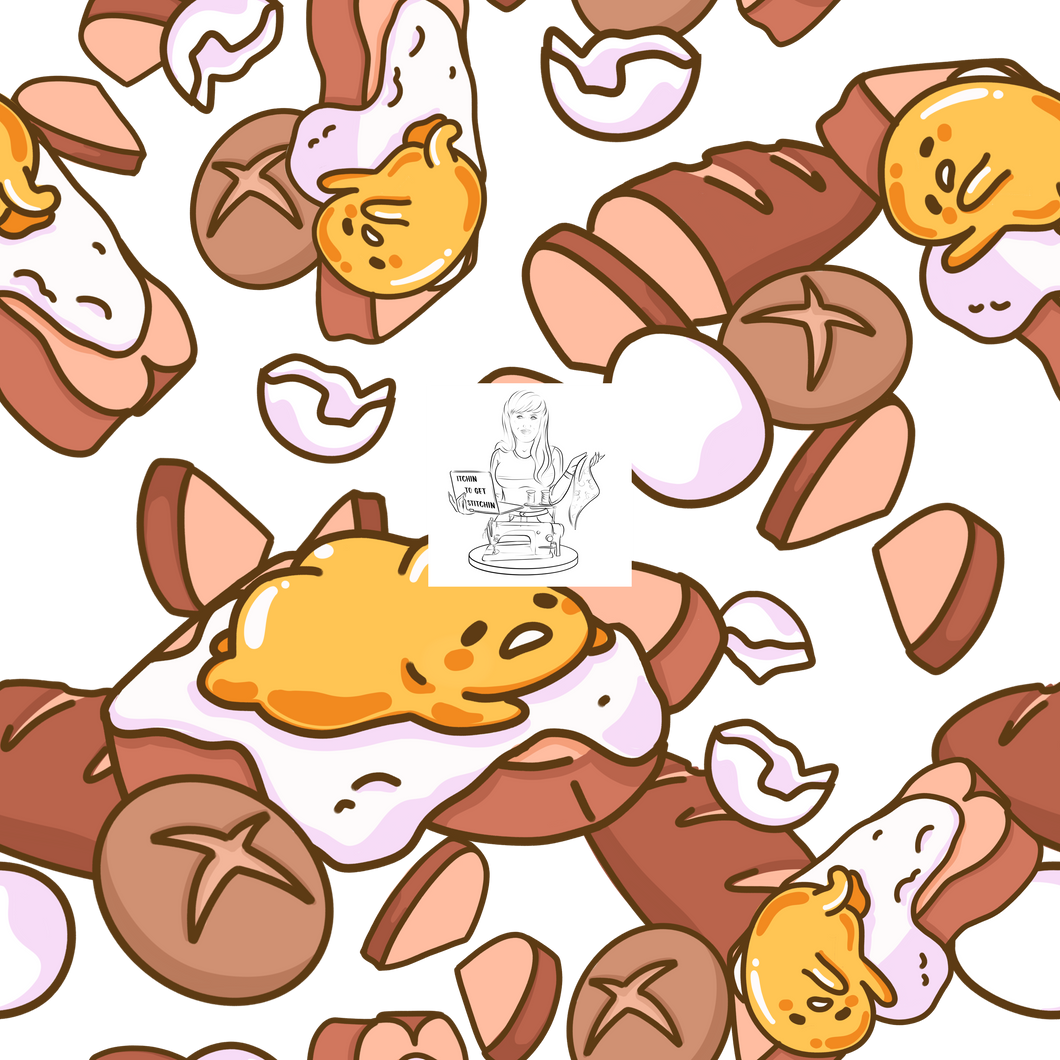 RTS - Clear Vinyl Design  -  Egg in Your Face