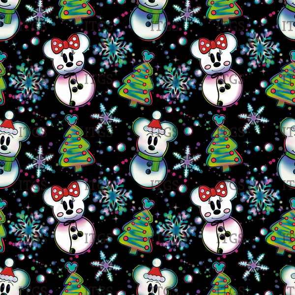 RTS - Christmas Mouse Cotton Lycra