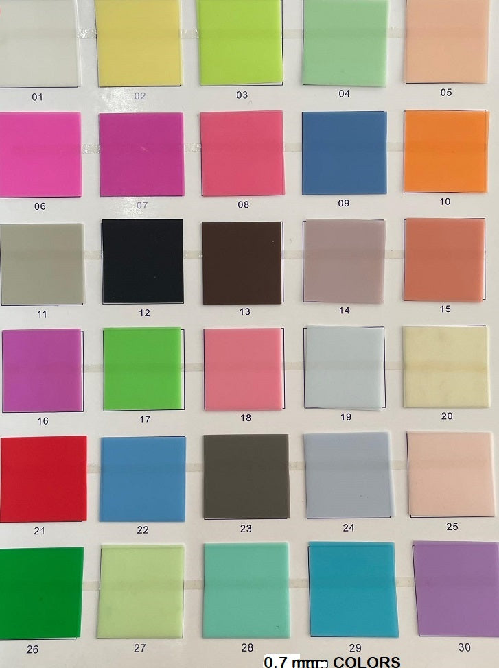 RTS -  JELLY VINYL 0.7 mm Thickness - READY TO SHIP