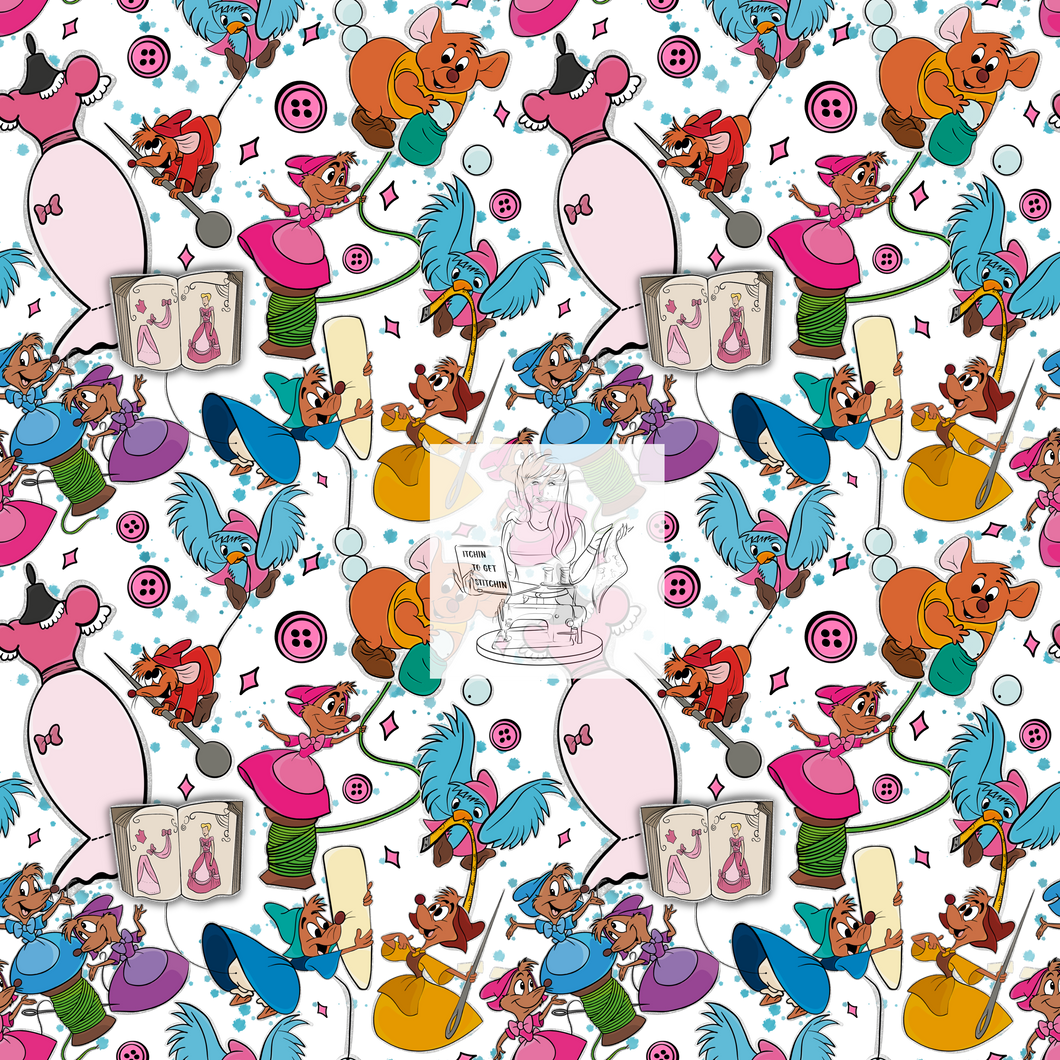 RTS - Clear Vinyl Design -  Working Mice