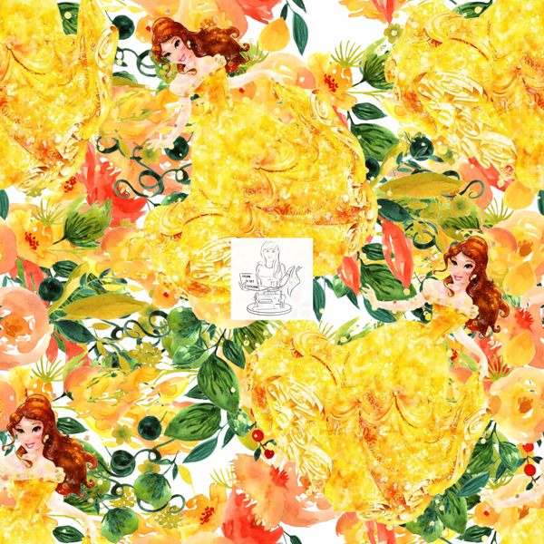 RTS - Beauty Floral Princess Vinyl