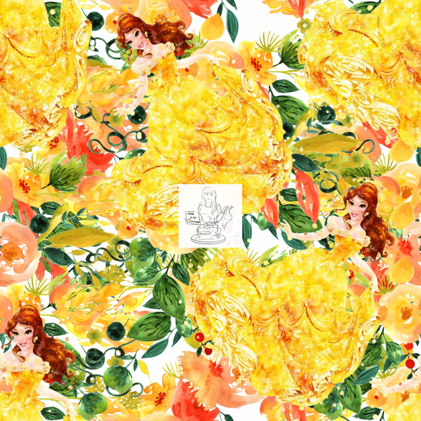 RTS - Beauty Floral Princess Canvas