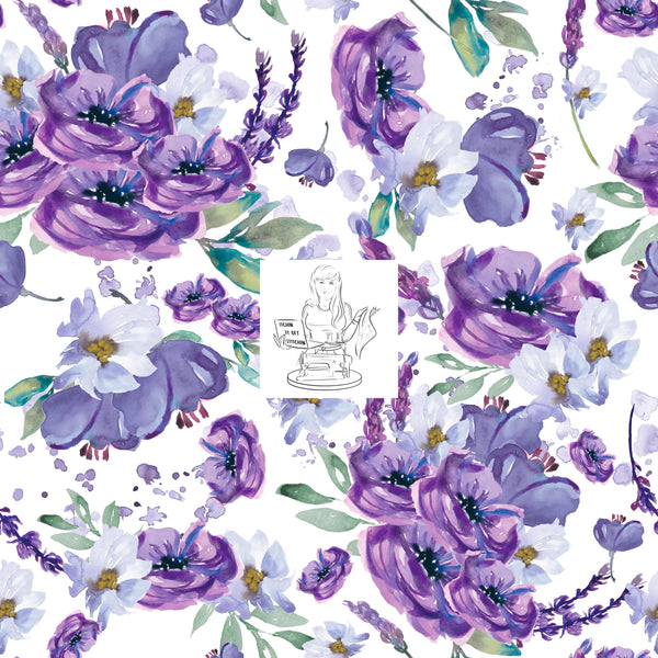 RTS - Lavender Watercolor Floral Watercolor Floral