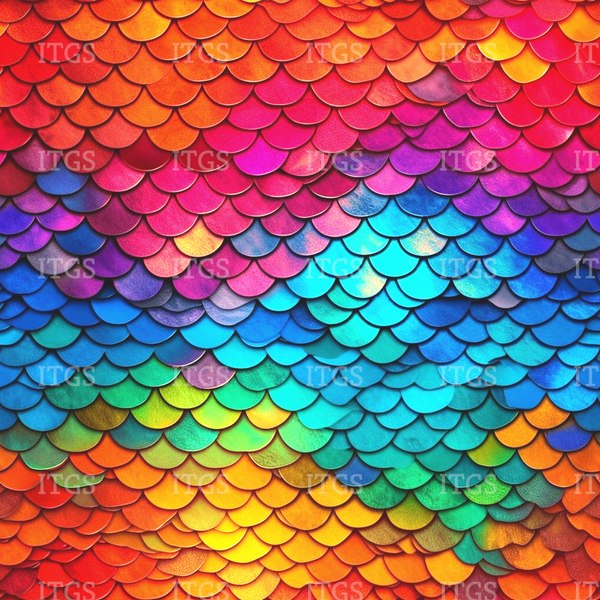 Magical Mermaid Scales - Rainbow