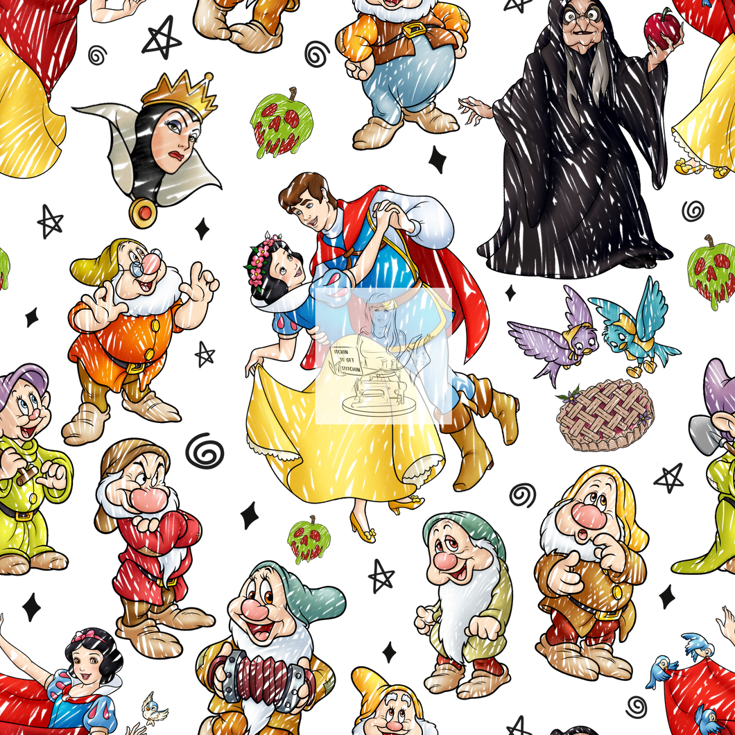 CLEARANCE - Clear Vinyl Design  - Sketchy Mashup