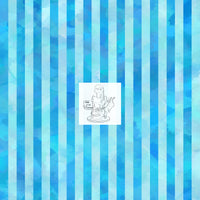 Watercolor Stripes - Baby Blue