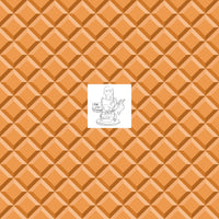 RTS -  Waffle Cone - Medium Beige Vinyl