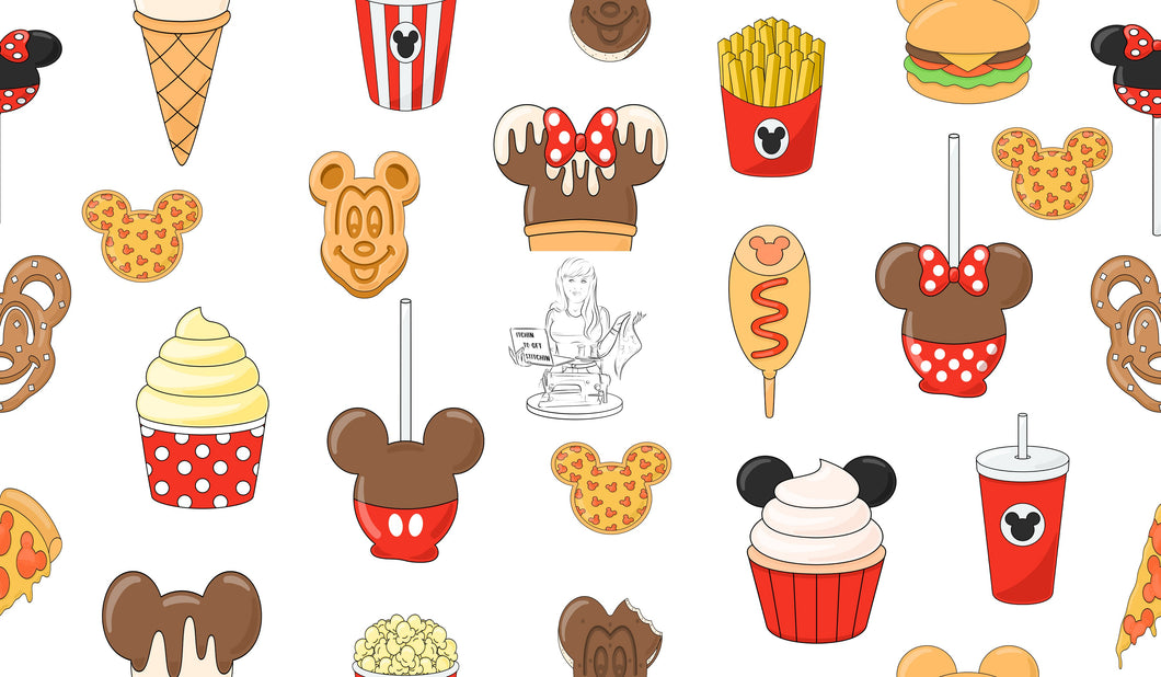 RTS - Clear Vinyl Design  - Polka Dot Snacks