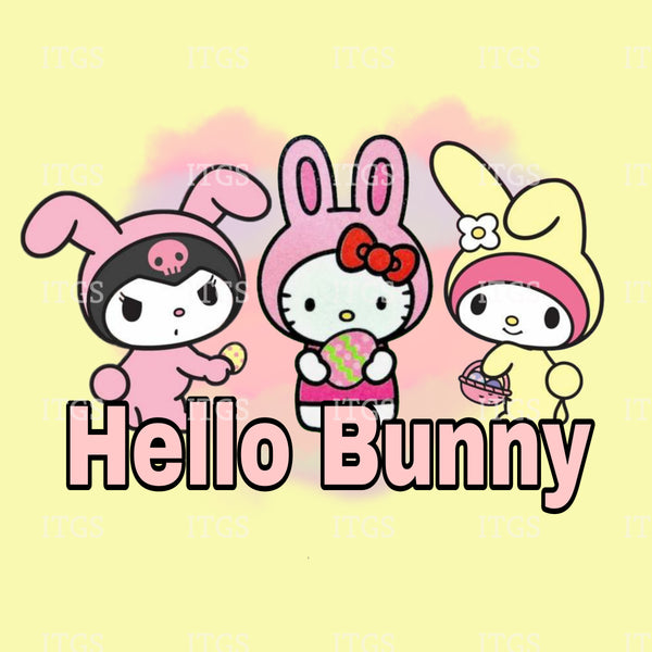 Hello Bunny Panel - Lemon