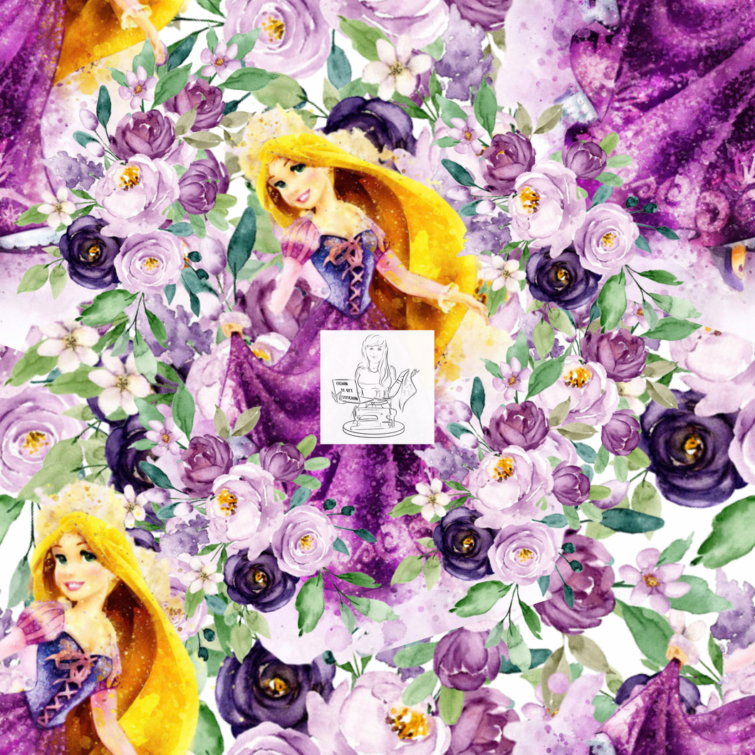 RTS - Tangled Floral Princess Vinyl