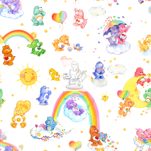 RTS - Clear Vinyl Design  - Sunshine and Rainbows