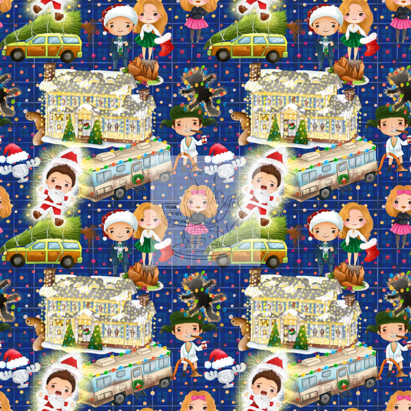 RTS - Sparky's Christmas Cotton Woven