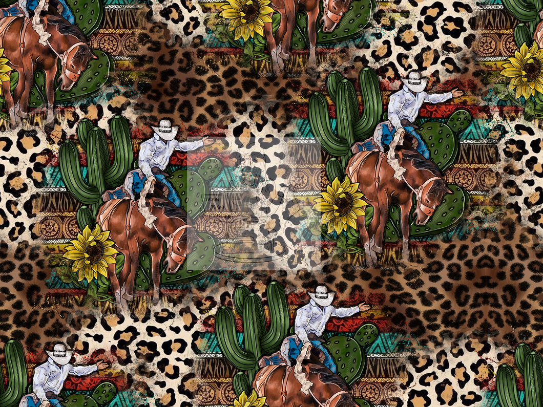 RTS - Cactus Cowboy Cotton Vinyl