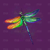 Dragonfly Dance Panel - Purple