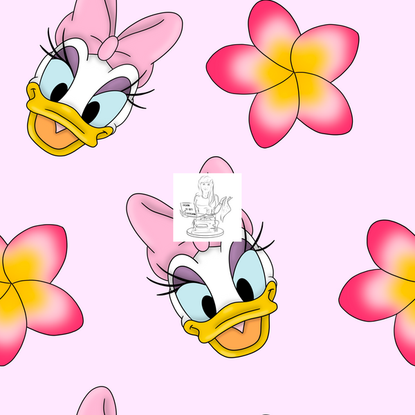 Floral Faces  - Mrs Duck