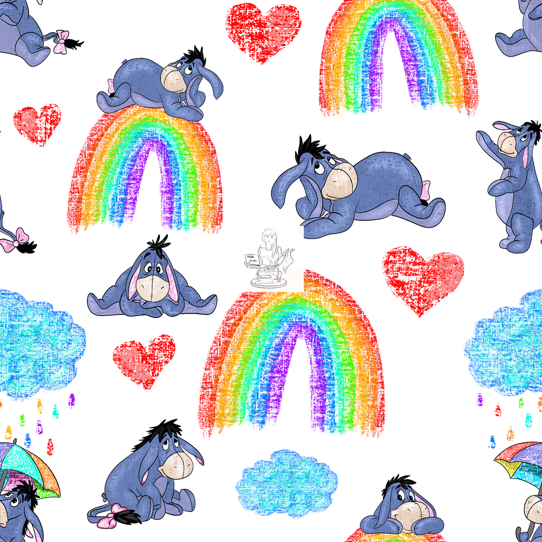 RTS - Clear Vinyl Design  - Cloudy Rainy Days